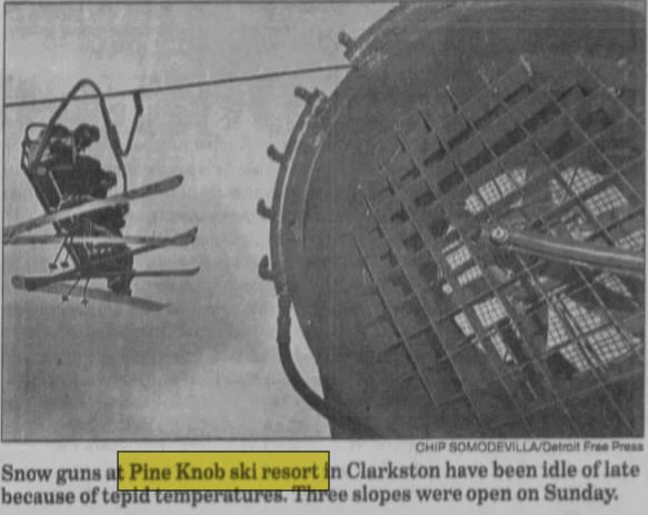 Pine Knob Ski and Snowboard Resort - 2001 News Photo